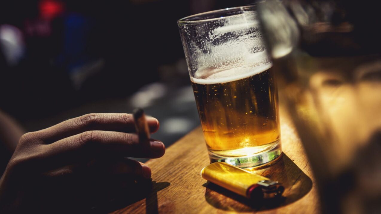 Fumer et alcool comme causes d'hypertension